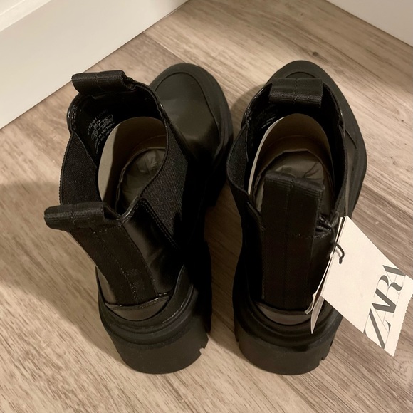 Zara Lug Sole Ankle Boots (EU 37/ US 6.5) - Picture 7 of 13